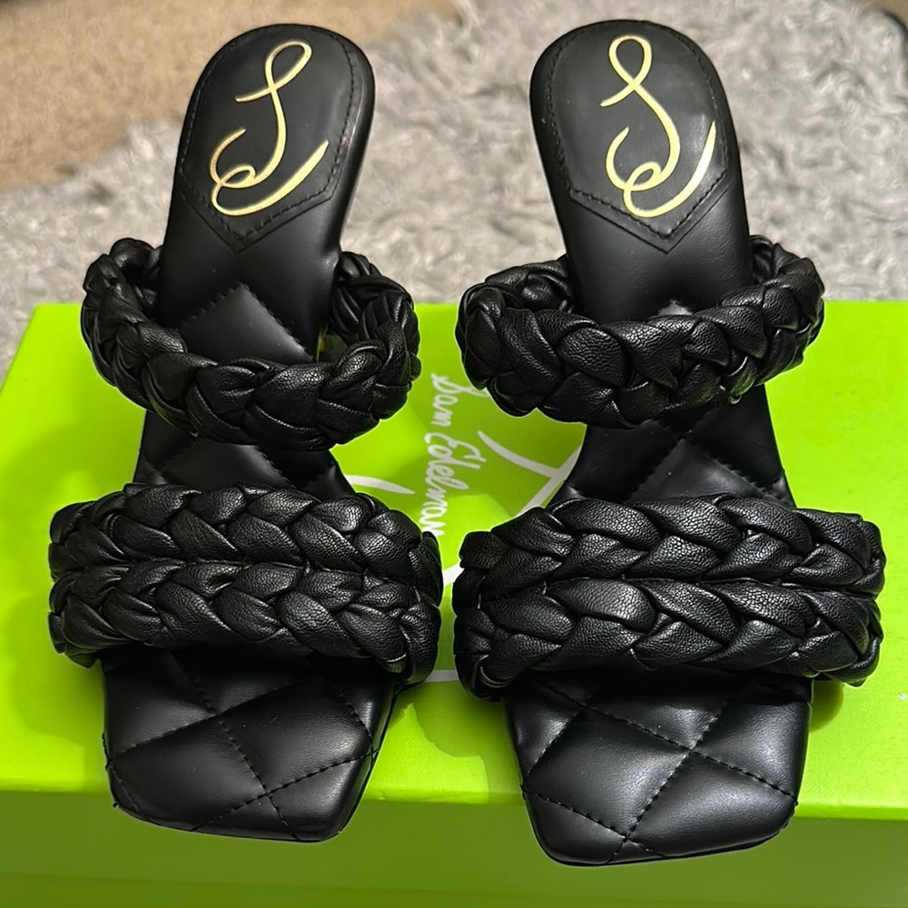 Stylish Black Braided Sandals